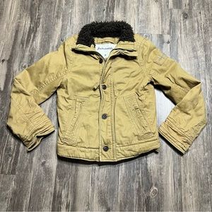 Abercrombie Kid’s Adirondack Faux Fur Sherpa Long Pile Lined Heavy Jacket Sz M
